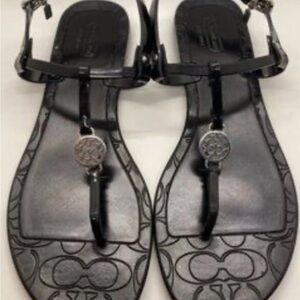 Coach Pansy sandals jelly blk size 7